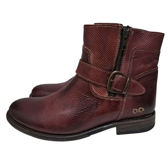 Bed Stu Becca Cobbler Organic Veg Tanned Western Moto Boho Leather Boots Sz 10 - Picture 5 of 17